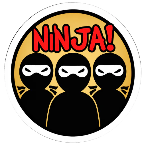 Three-ninja achievement badge